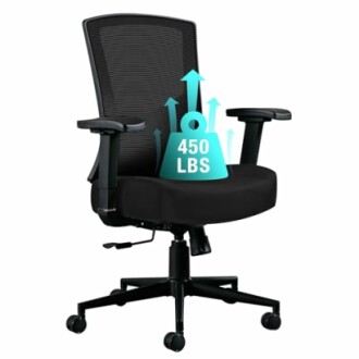 Ergonomic office chair with 450 lbs weight capacity