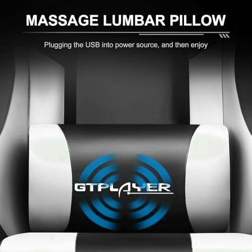 Massage lumbar pillow with USB power.